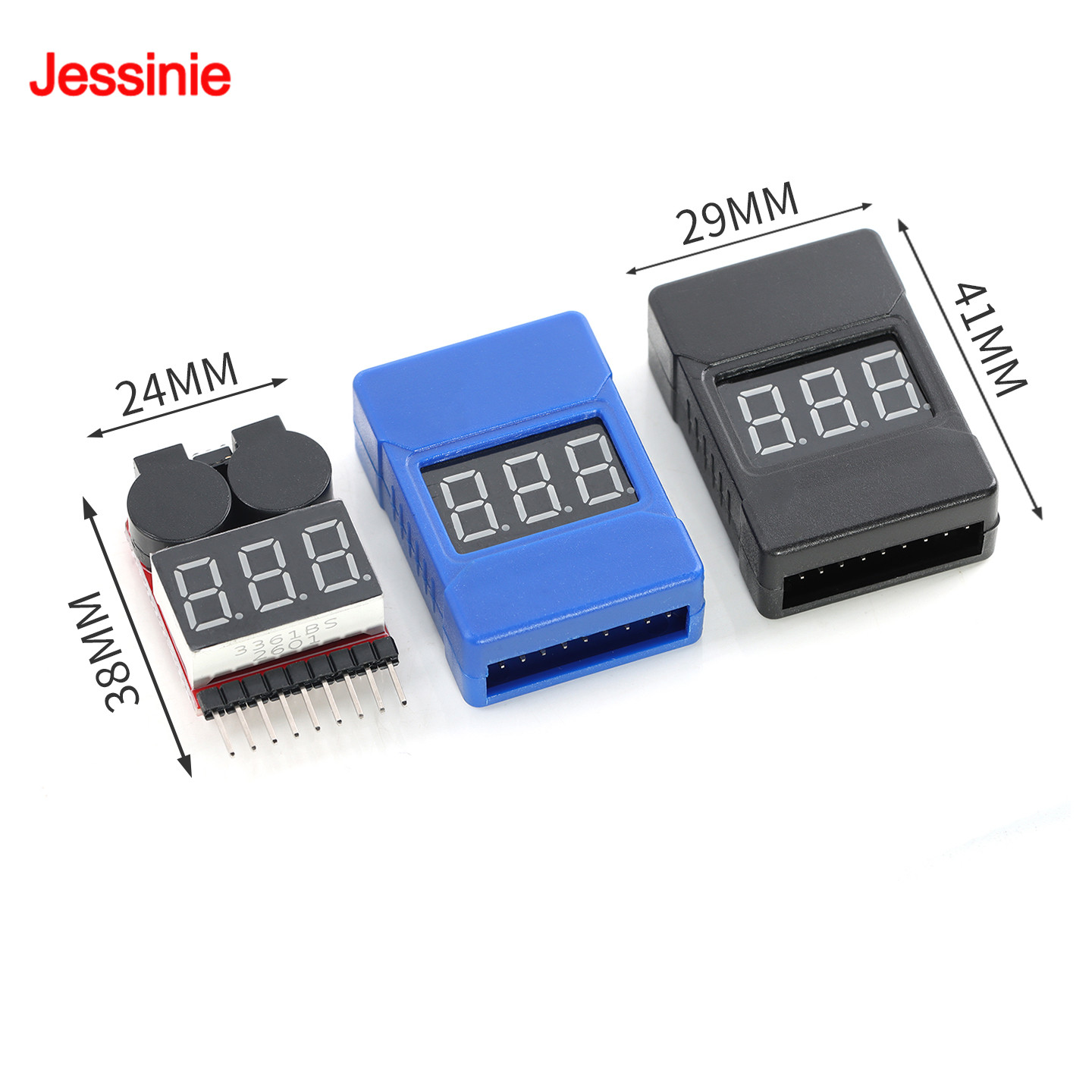 Battery Monitor Coulometer - จอแสดงผลแรงดันไฟฟ้า RC พร้อมสัญญาณเตือนแบตเตอรี่ต่ำ BX100 เครื่องทดสอบ 2-in-1