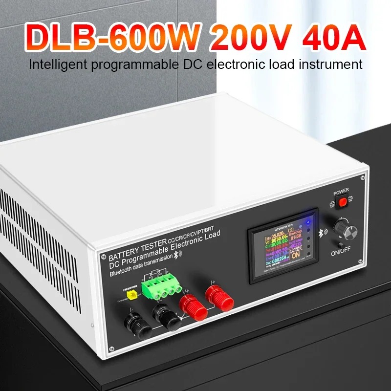 Battery Monitor Coulometer - เครื่องทดสอบแบตเตอรี่ลิเธียม DLB-600W 200V 40A 18650 พร้อมหน้าจอแสดงผลความจุ