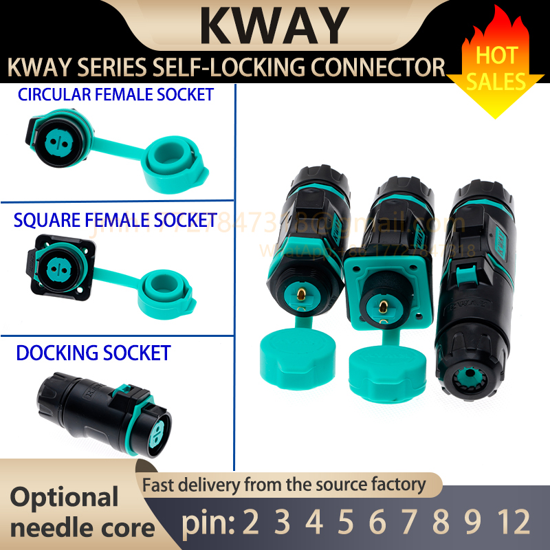 Cable Gland Waterproof - 1 ชุดของ KWAY-K12 K16 K20 ขั้วต่อกันน้ำกลางแจ้งเกรดการบิน