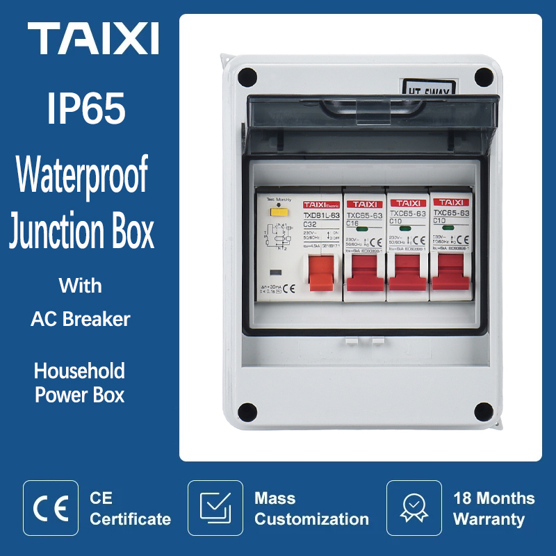 Cable Gland Waterproof - กลางแจ้งครัวเรือนสวิตช์ MCB กันน้ำการกระจายไฟฟ้ากล่อง Circuit Breaker Power