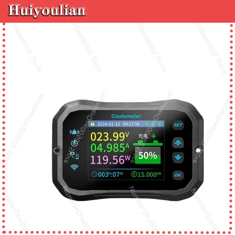 Battery Monitor Coulometer - เครื่องวัดคูลอมิเตอร์รุ่น KM-F แบบ WIFI สำหรับ RV