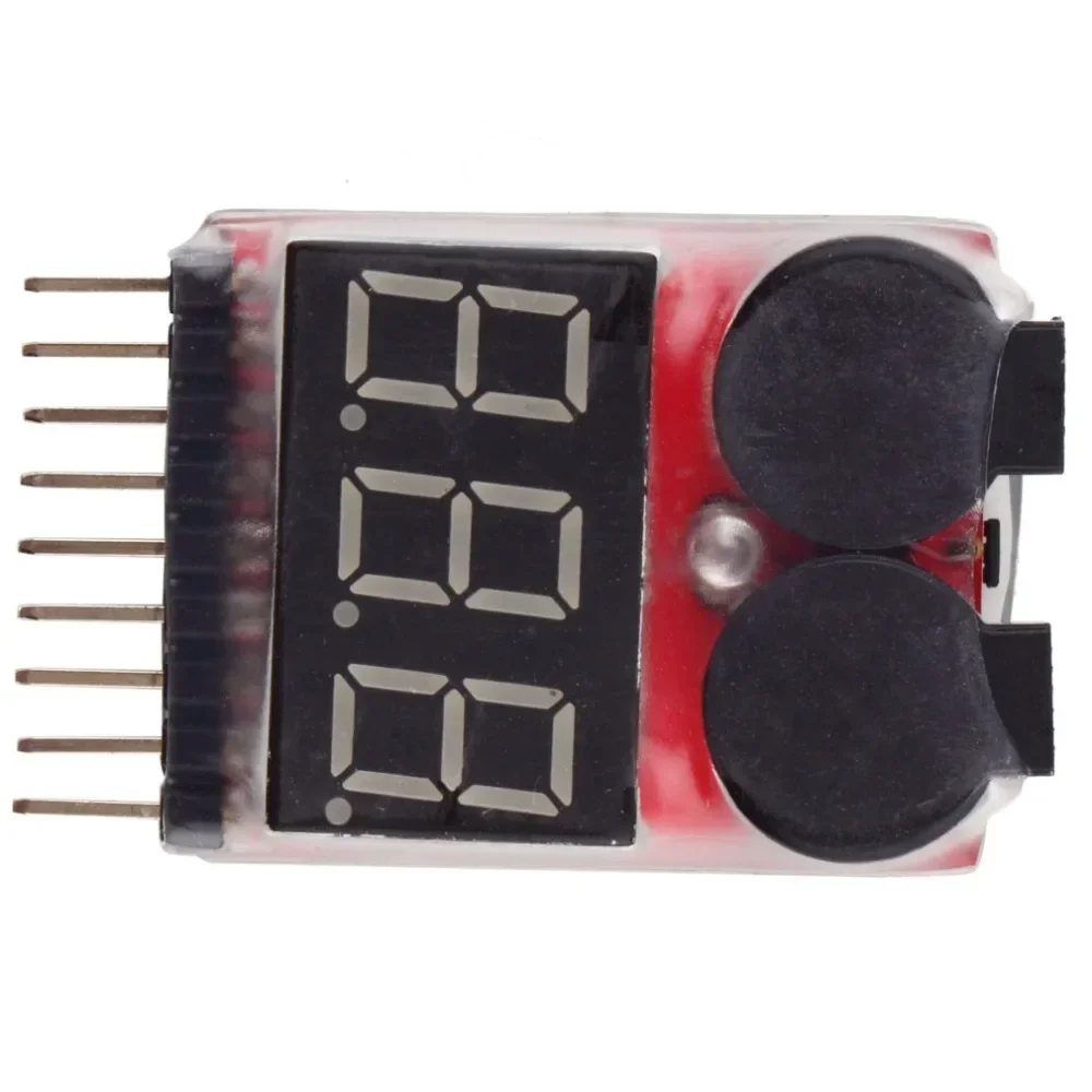Battery Monitor Coulometer - 1/2/5PCS RC จอแสดงผลแรงดันไฟฟ้าแบตเตอรี่ต่ํา ALARM Buzzer BX100