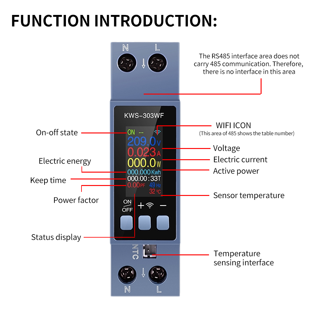 KWS-303 Tuya WiFi Power Meter  - Battery Monitor Coulometer บทวิจารณ์และราคา