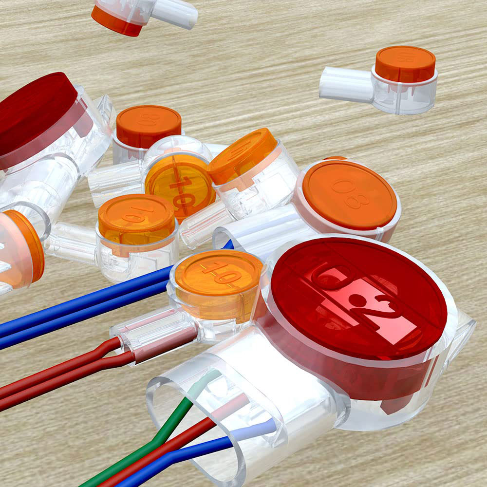 100 ชิ้น K1 K2 K3 Wire Splice  - Cable Gland Waterproof บทวิจารณ์และราคา