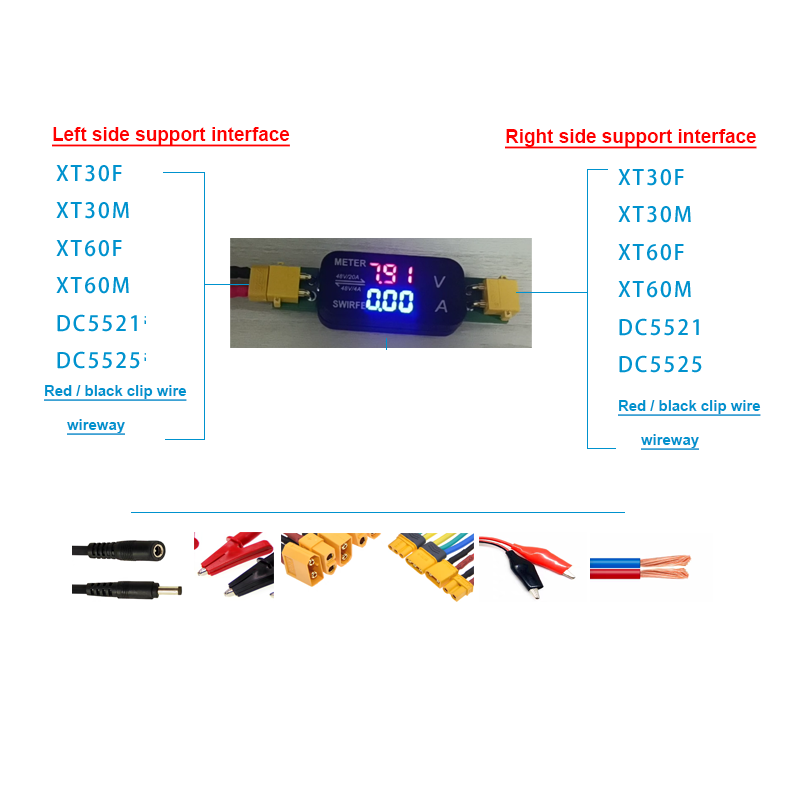 XT30 DC สองทิศทางโวลต์มิเตอร์แ - Battery Monitor Coulometer บทวิจารณ์และราคา