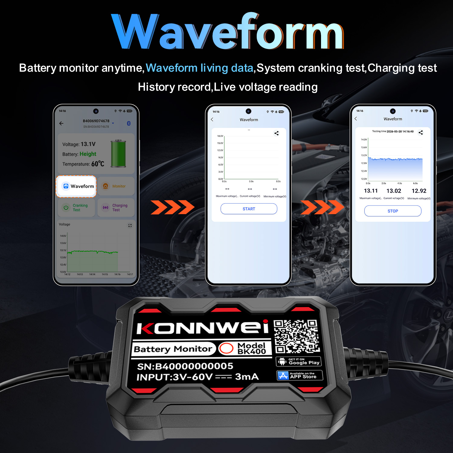 BK400 เครื่องตรวจสอบแบตเตอรี่ร - Battery Monitor Coulometer บทวิจารณ์และราคา