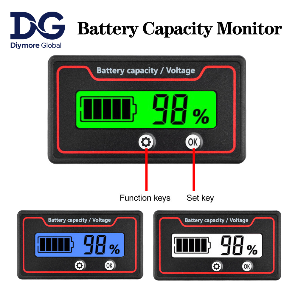 รถแบตเตอรี่ตัวบ่งชี้ระดับ 12V  - Battery Monitor Coulometer บทวิจารณ์และราคา